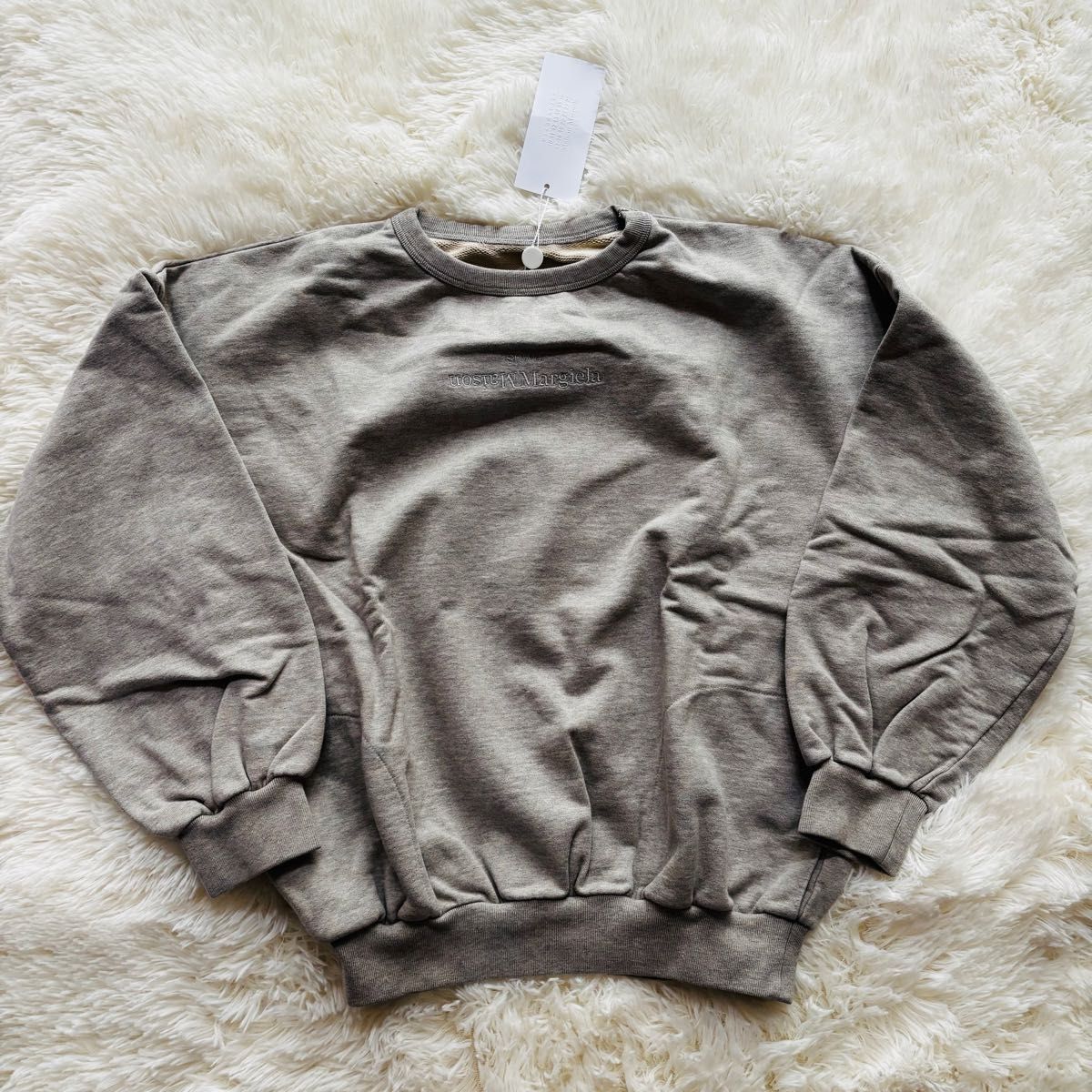 Maison Margiela スウェット トレーナー 長袖 グレー ロゴ 4ステッチ