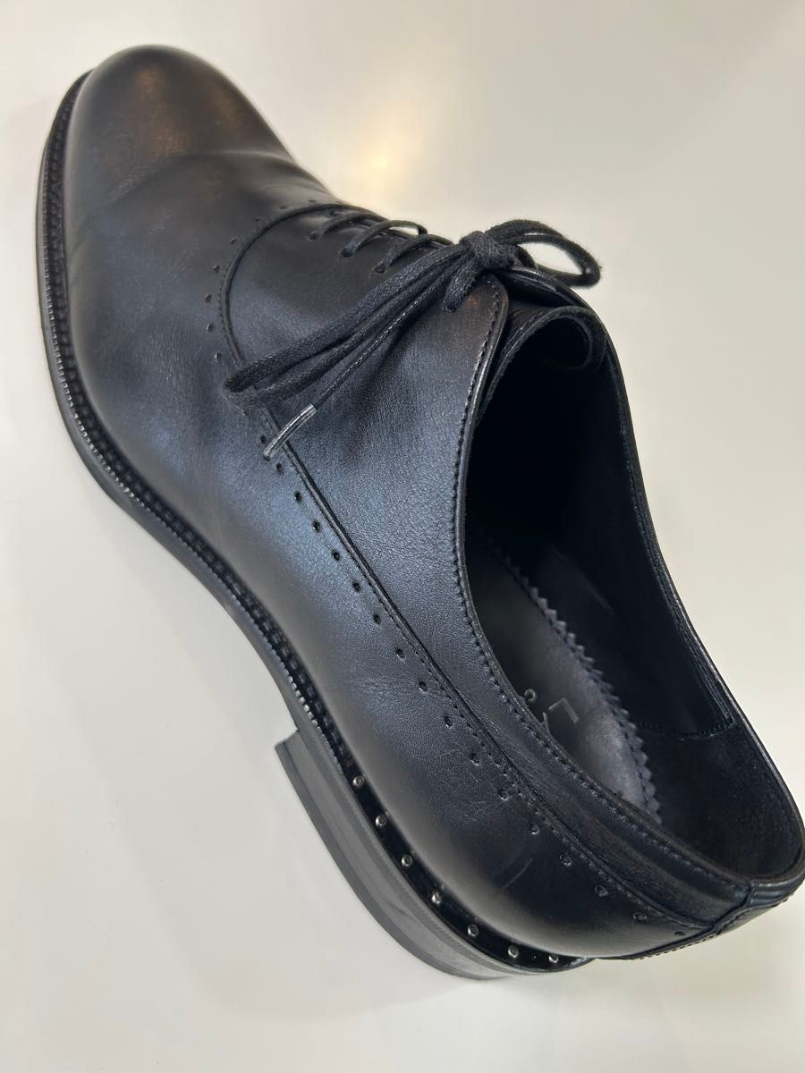 ランバンコレクションメンズビジネスシューズドレスシューズ黒色
