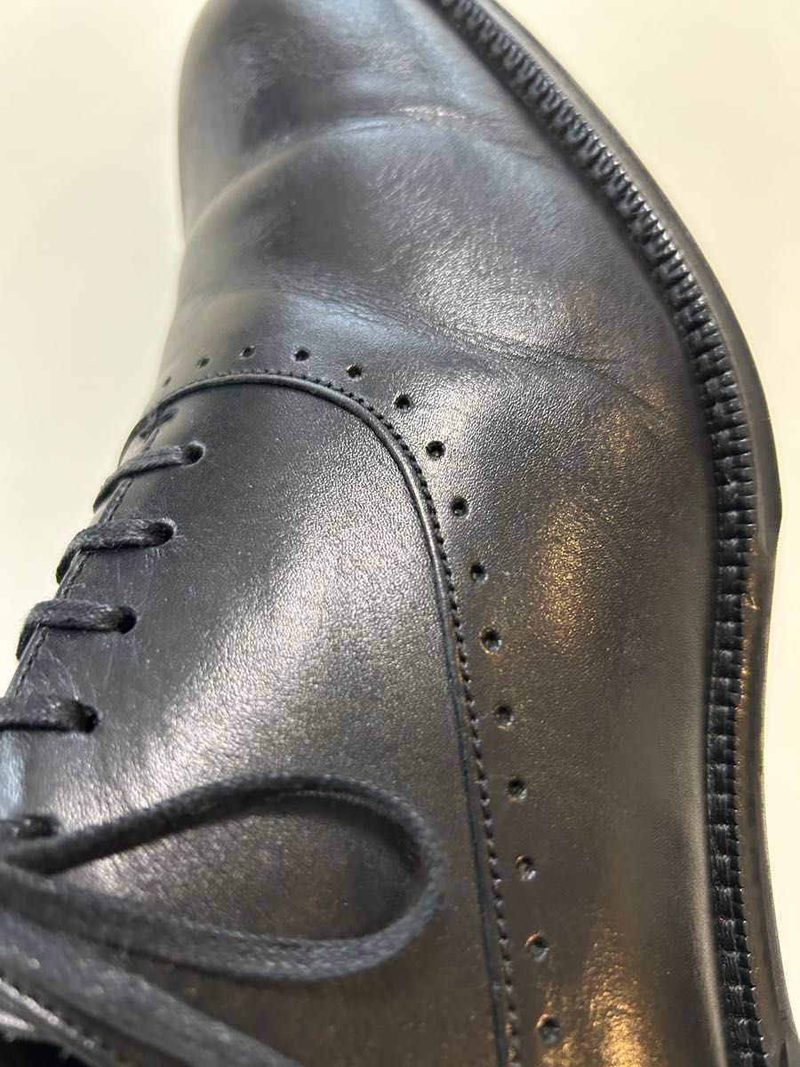 ランバンコレクションメンズビジネスシューズドレスシューズ黒色