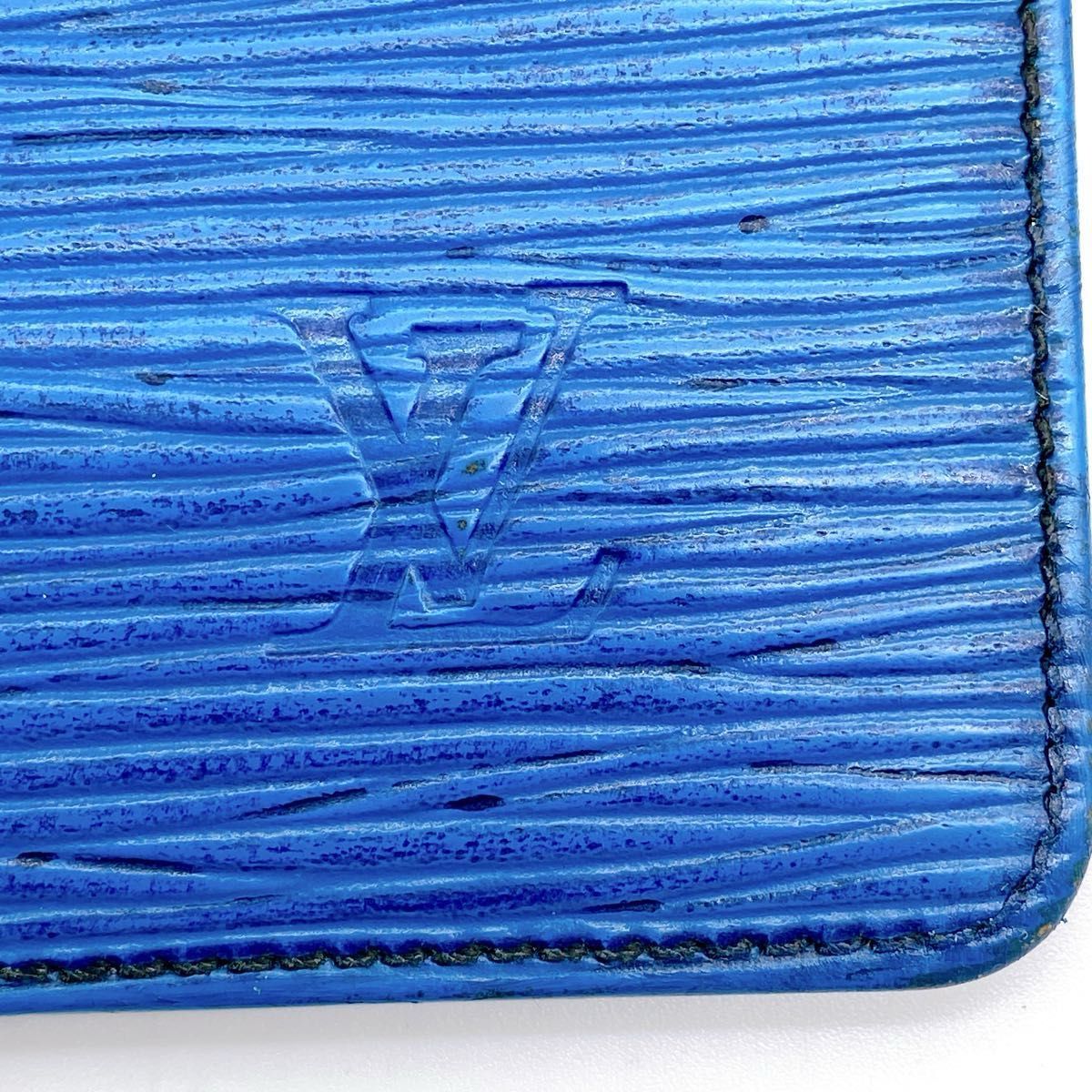 LOUIS VUITTON ルイヴィトン エピ ブルー 名刺入れ パスケース カード