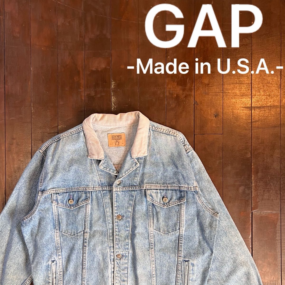 USA製 【GAP ギャップ】デニムジャケット コーデュロイ 90s y2k G