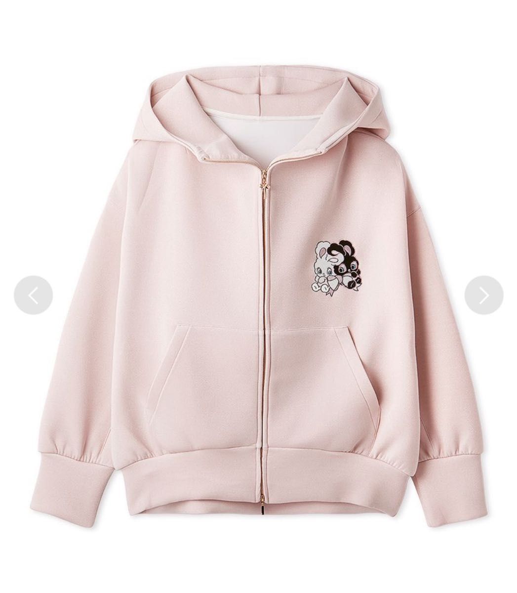新品未開封 SNIDEL foxy illustrationsボリュームパーカー ピンク