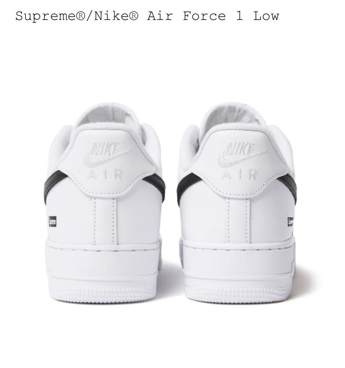 26 5cm 新品 Supreme Nike Air Force 1 White ナイキ シュプリーム