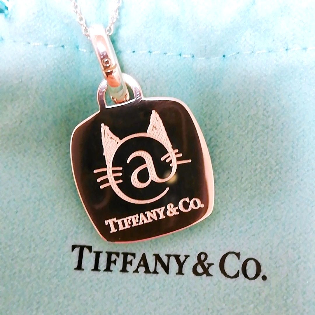 送料無料【限定品 超レア】美品 TIFFANY ティファニー キャット