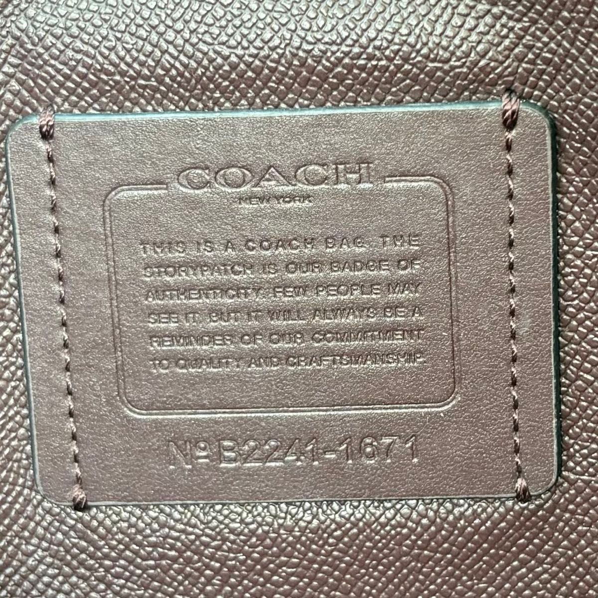 美品 A4収納 大容量 COACH コーチ トートバッグ モリー レザー ロゴ