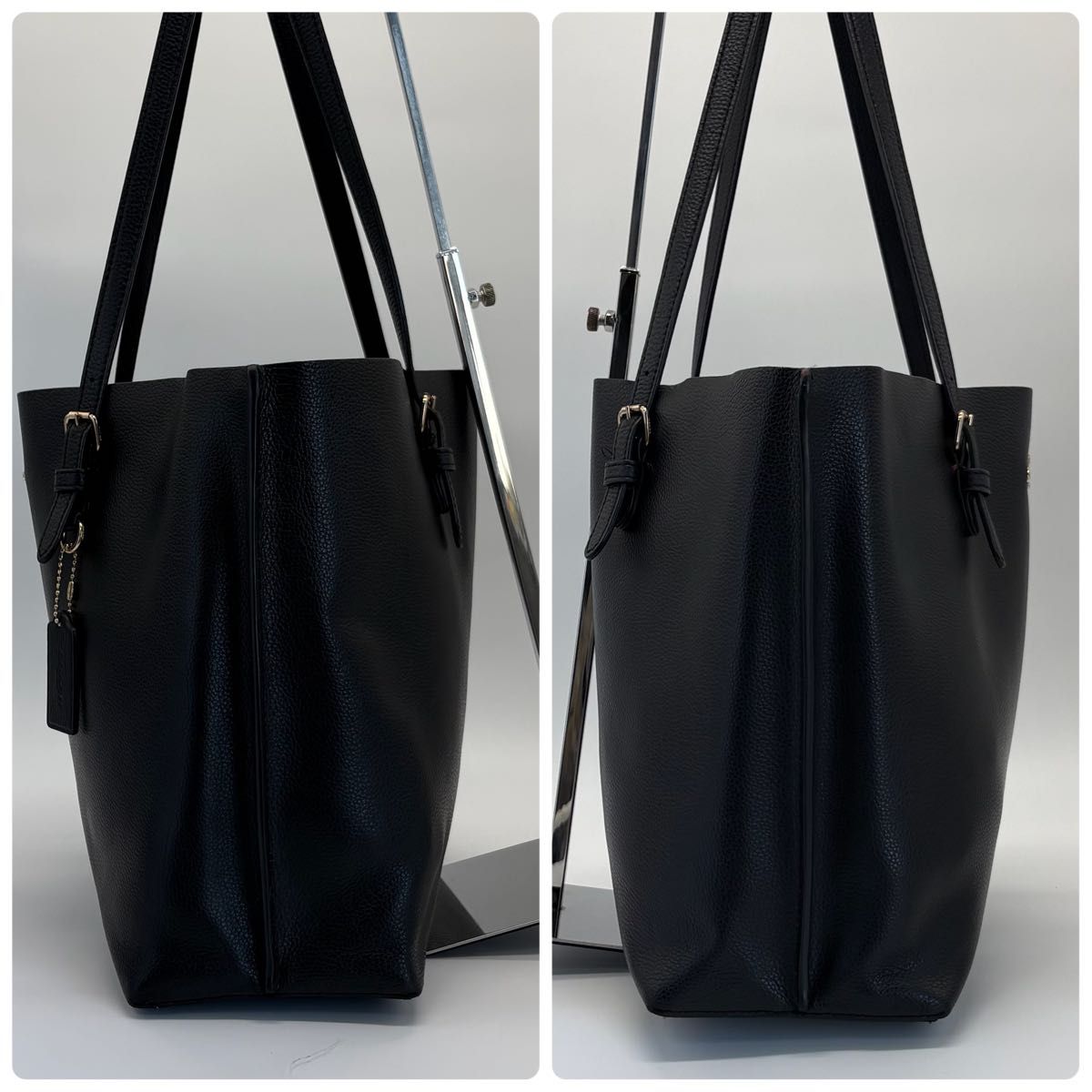 美品 A4収納 大容量 COACH コーチ トートバッグ モリー レザー ロゴ