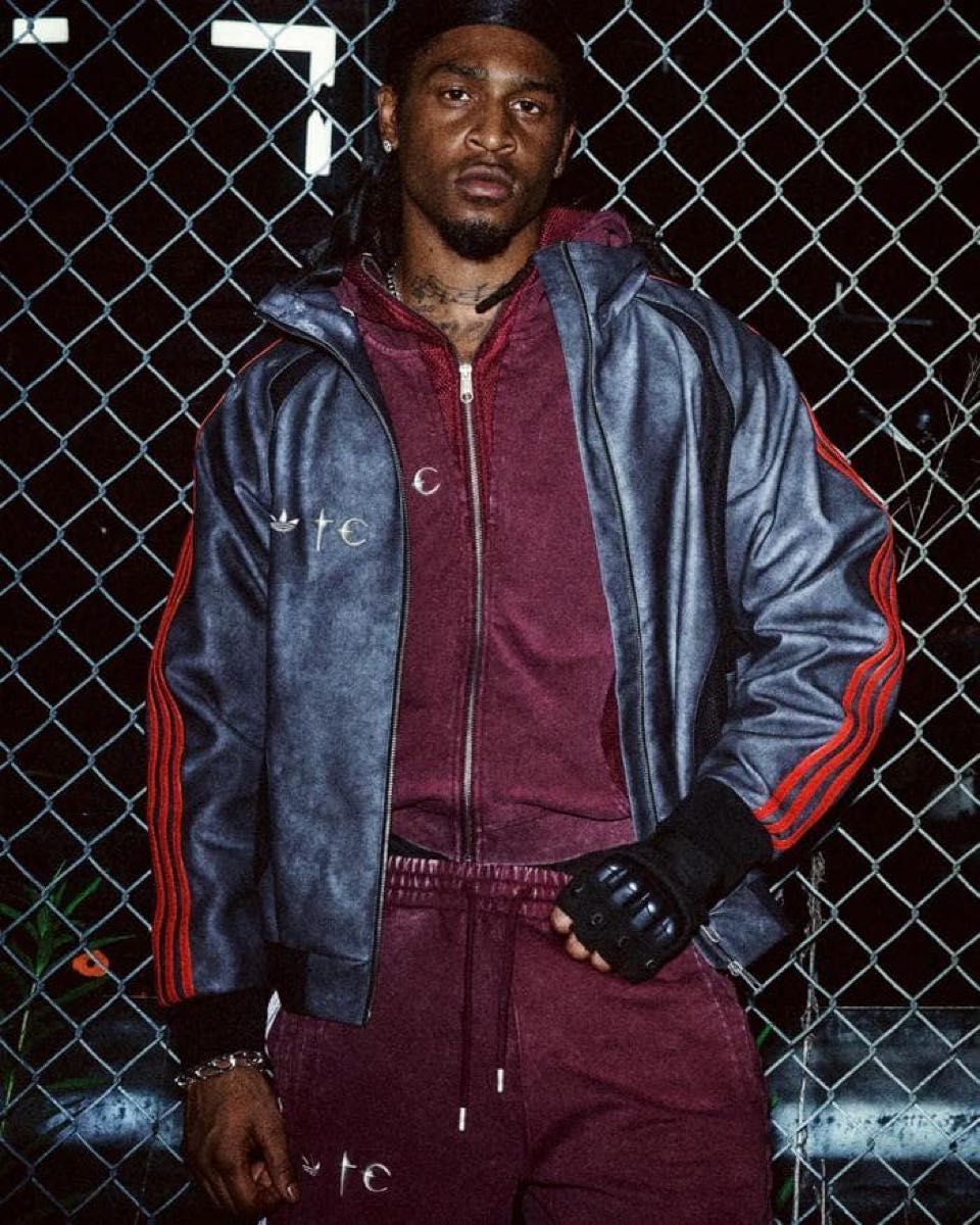 adidas Thug Club FAUX LEATHER JACKET XL アディダス サグクラブ