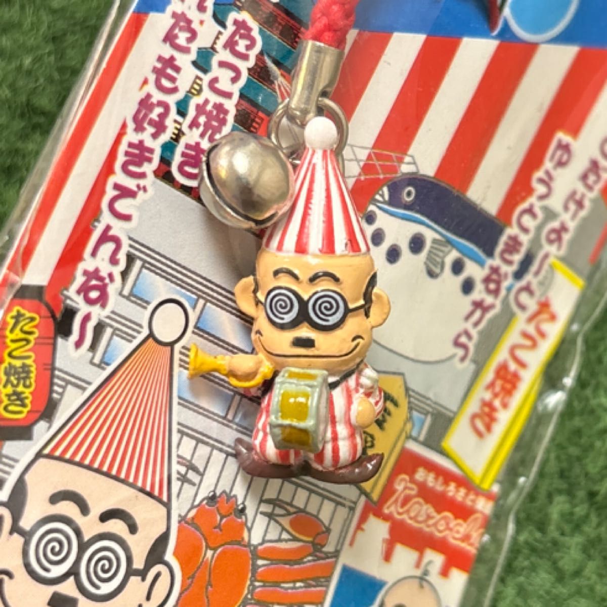 くいだおれ太郎 カトちゃん 加藤茶 加トちゃん たこ焼き ストラップ