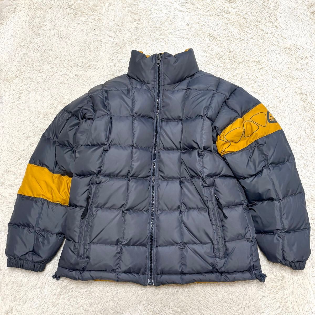 NIKE ACG ナイキ リバーシブル ダウンジャケット イエロー グレー