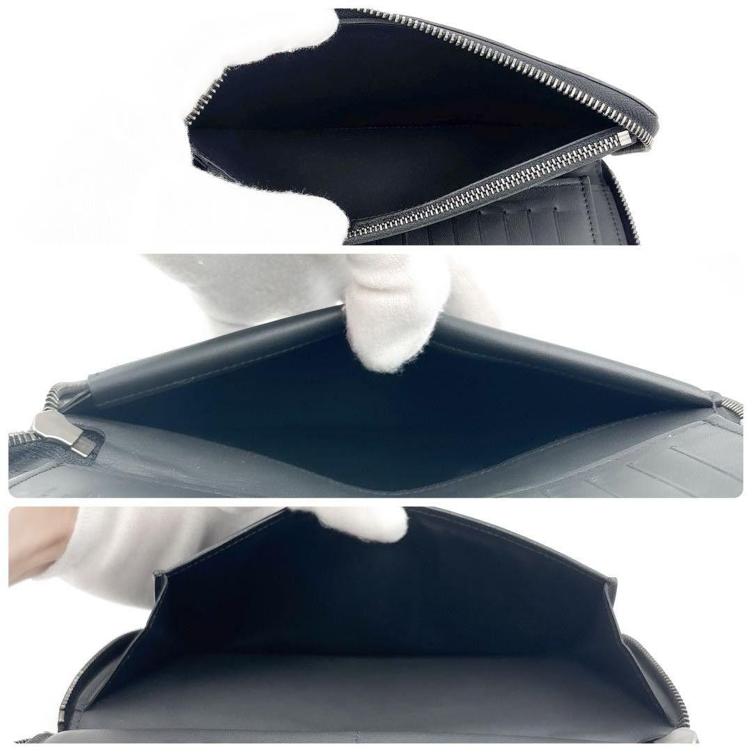 美品 ルイヴィトン ダミエ アンフィニ ヴェルティカル 黒 長財布
