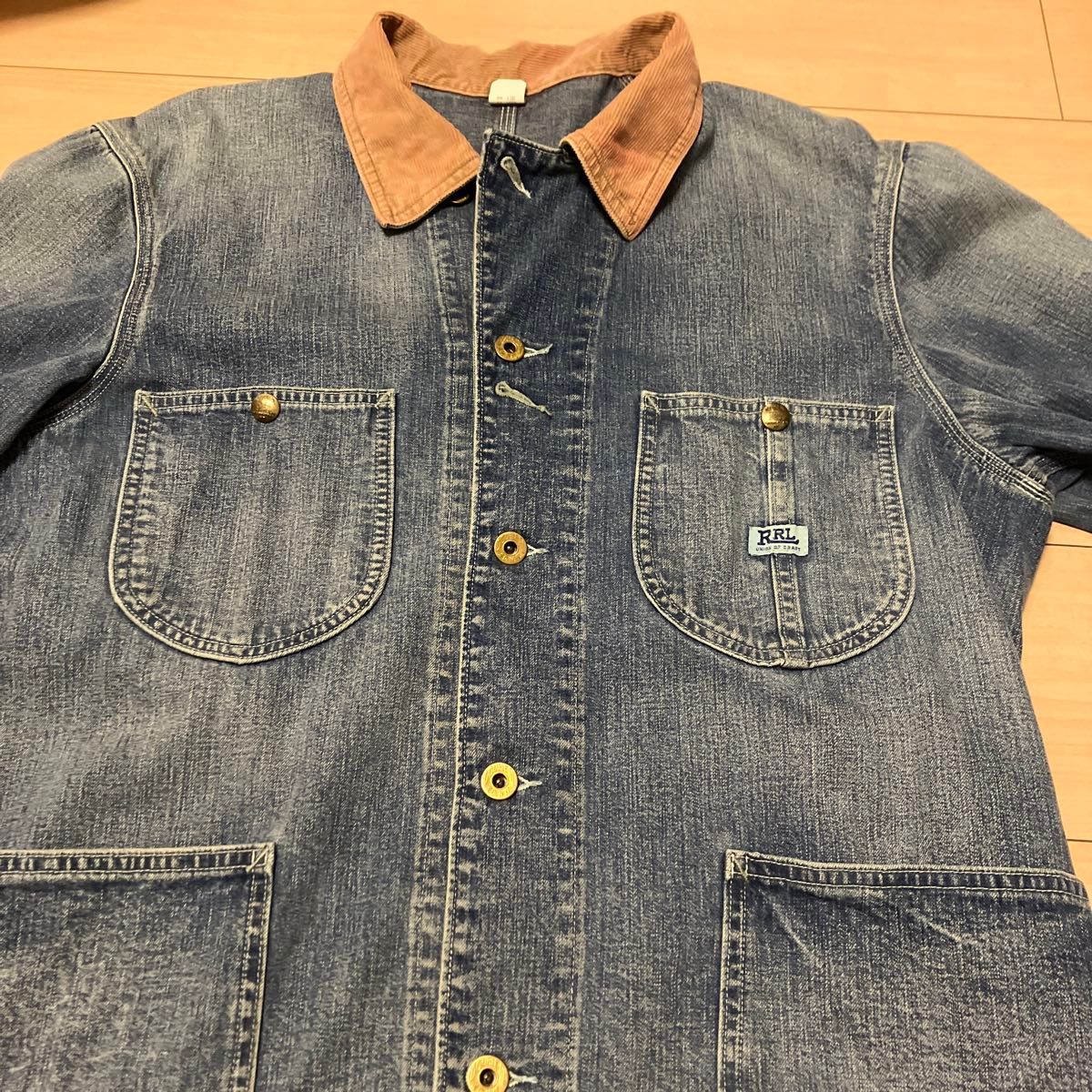 国内正規品 RRL コーデュロイカラー インディゴ デニム ジャケット L