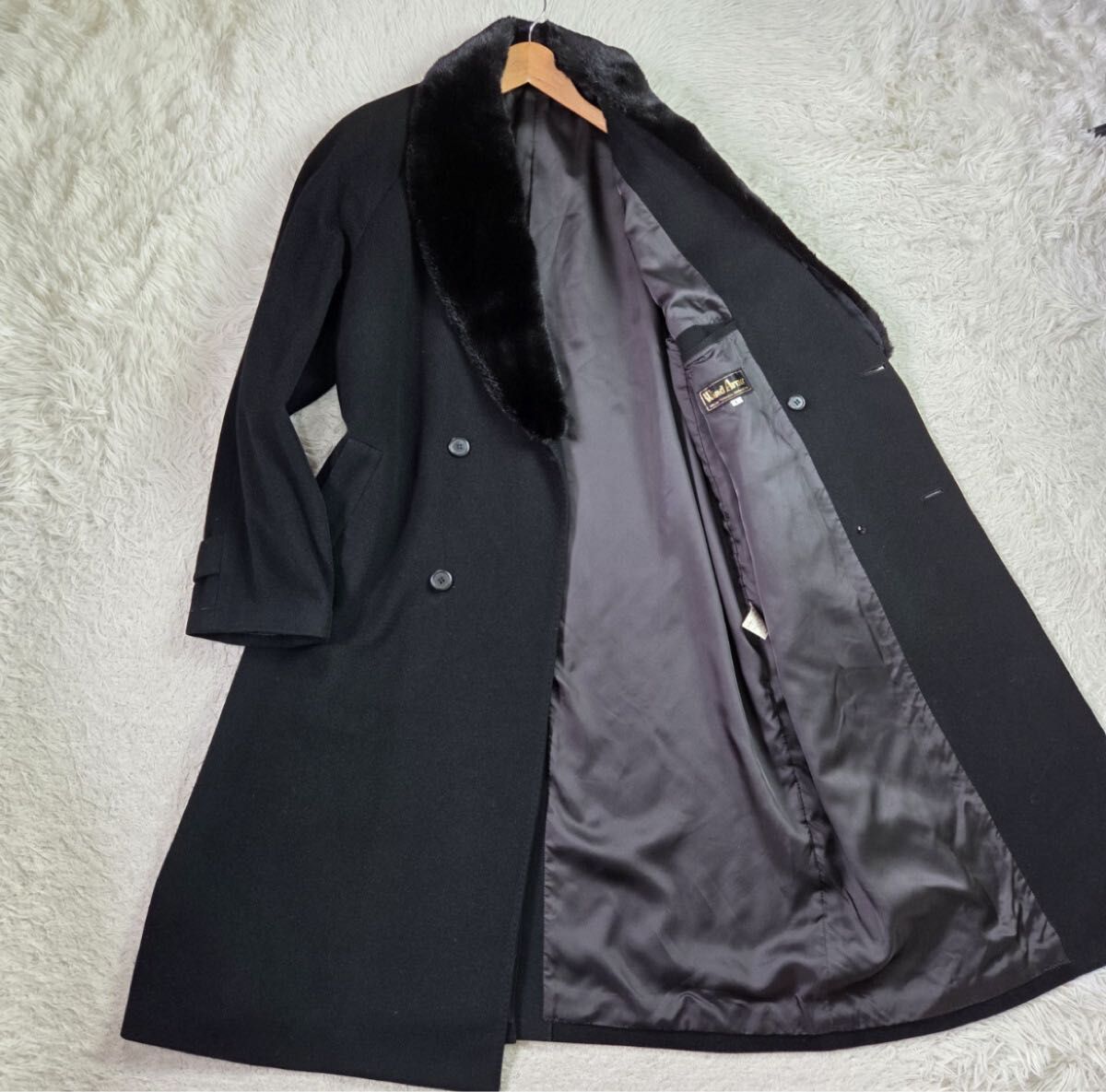 極美品 ウインドアーマー カシミヤ100% ミンクファー WIND ARMOR