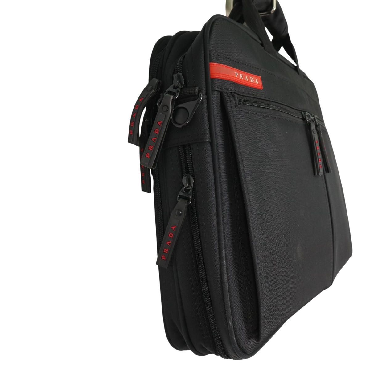 PRADA プラダスポーツ ビジネスバッグ ブリーフケース 黒 通勤通学 A4