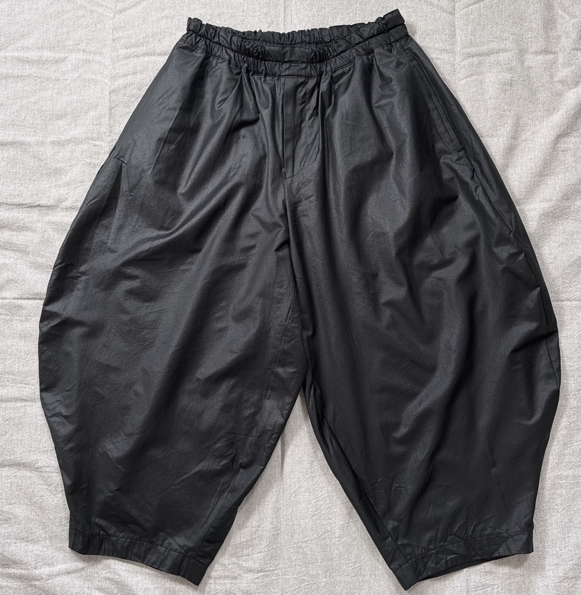 BLACK COMME des GARONS バルーンパンツ S トリアセテート 黒 2021年製