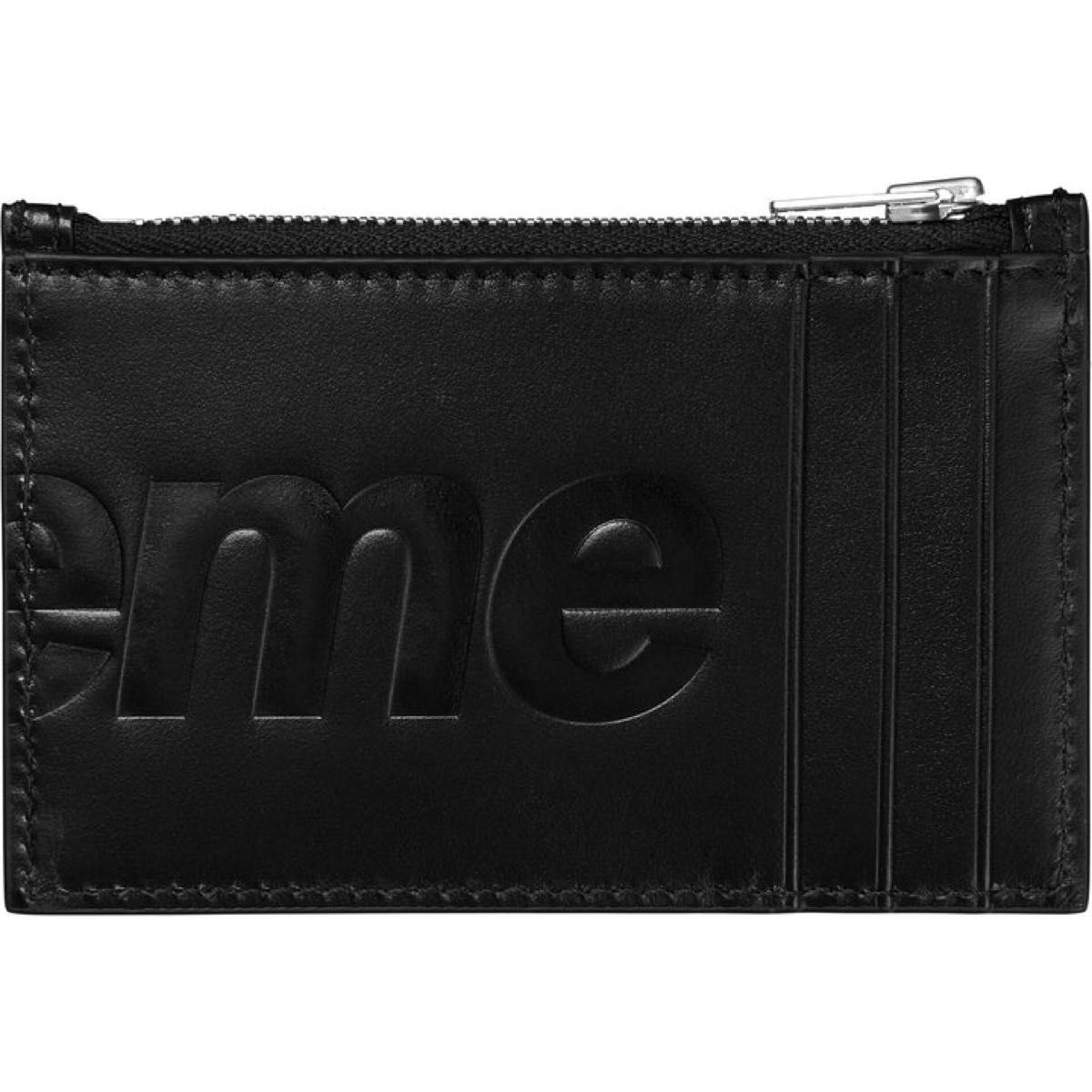 Supreme Leather Zip Card Holder Black シュプリーム レザー カード