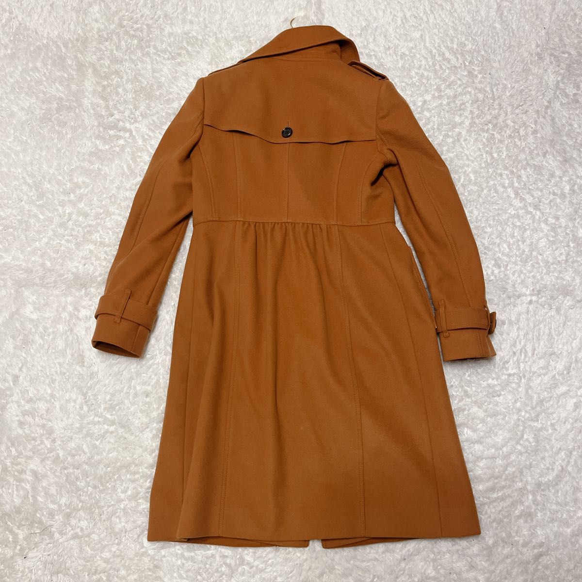 BURBERRY LONDON トレンチコート カシミヤ混 シャドウチェック
