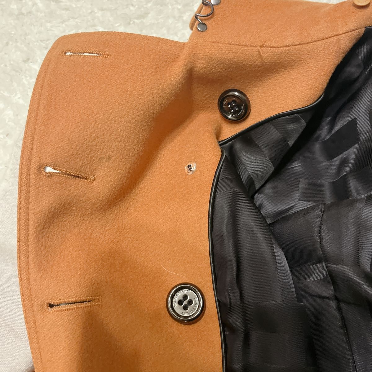 BURBERRY LONDON トレンチコート カシミヤ混 シャドウチェック