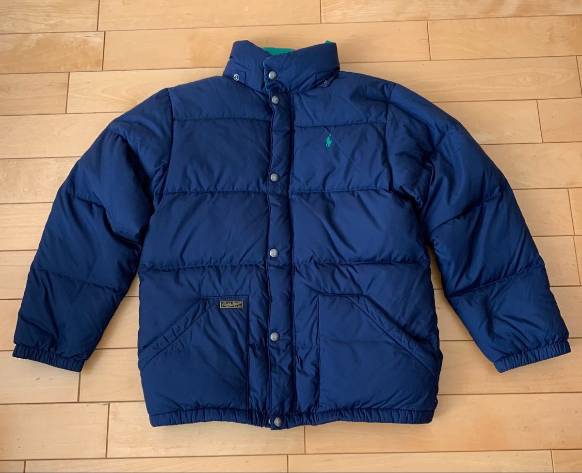 最終値下げ Polo Ralph Lauren ダウン140-160ネイビー/グリーン｜Yahoo