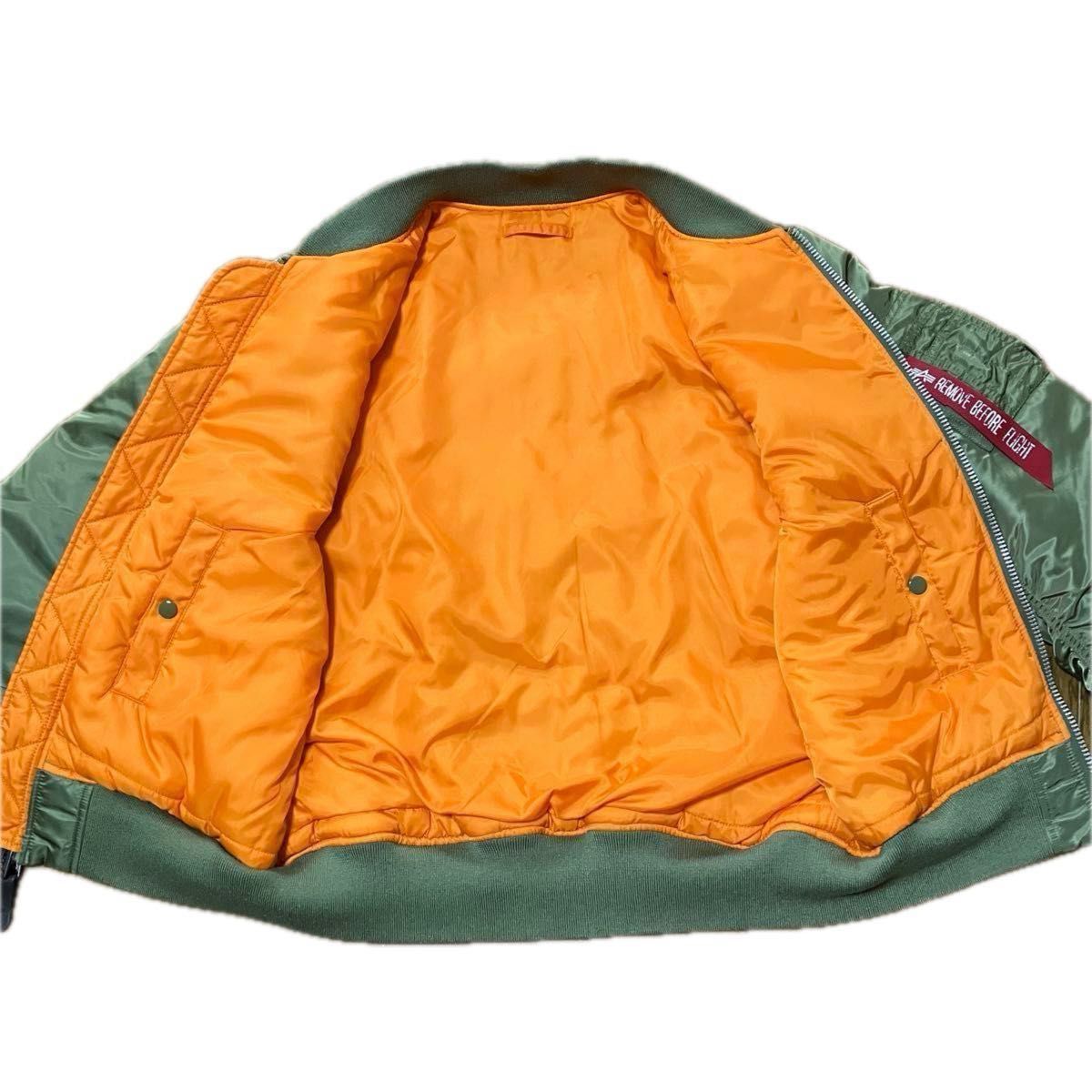 ALPHA INDUSTRIES MA-1 フライトジャケット カーキ リバーシブル