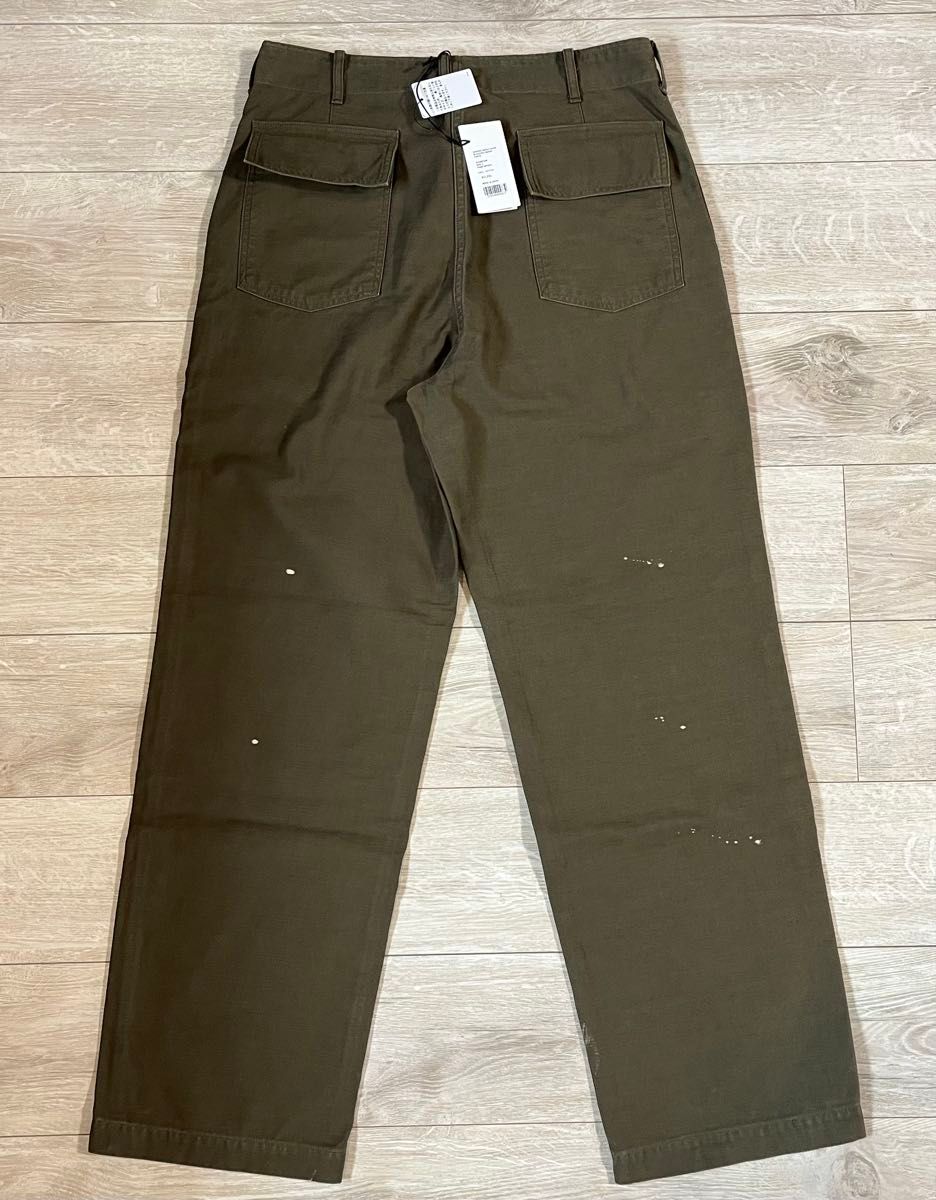 WASHED BAGGY SATIN BLEACHED BAKER PANTS 4 AURALEE 25AW｜Yahoo