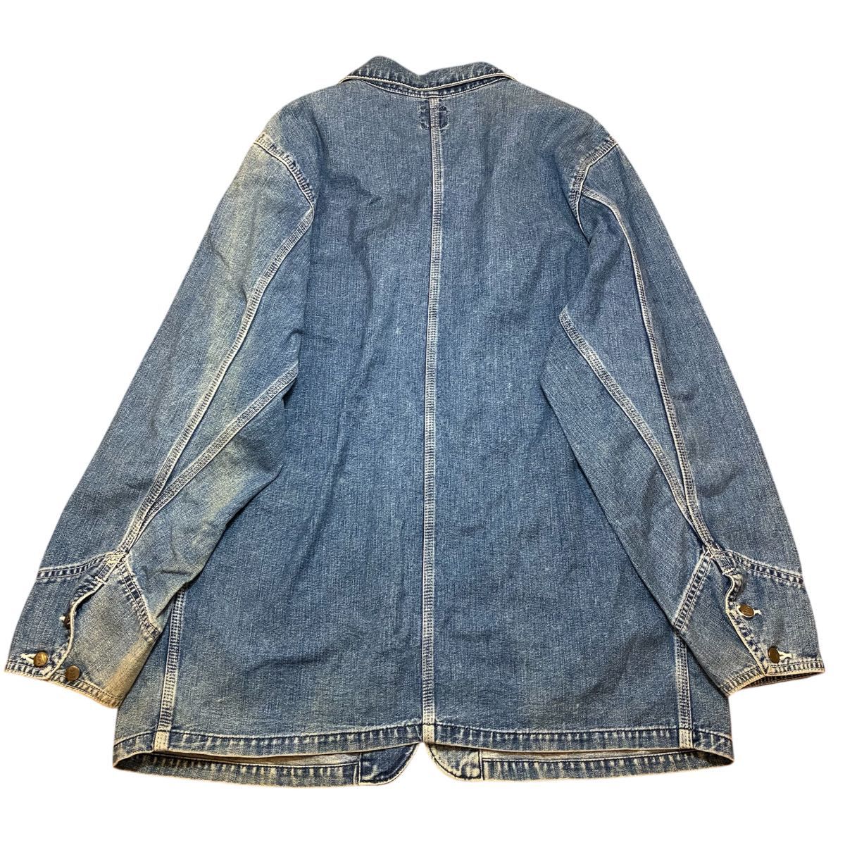 90s Lee カバーオール 91-J 0412 復刻 ハウスタグ L デニム リー