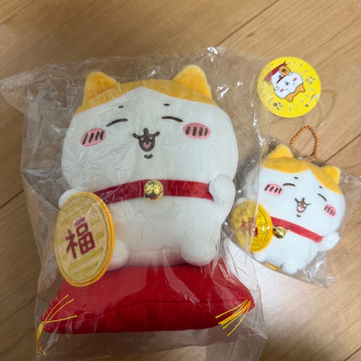 ちいかわ ハチワレ 招き猫 招福 ぬいぐるみ マスコット ちいかわランド