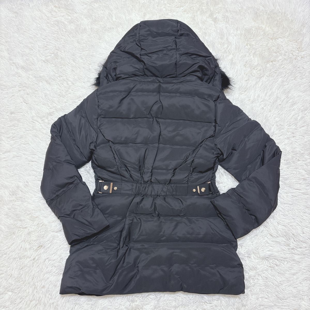 新品タグ付き】ZARA ザラ セミロング ファー ダウンコート ジャケット