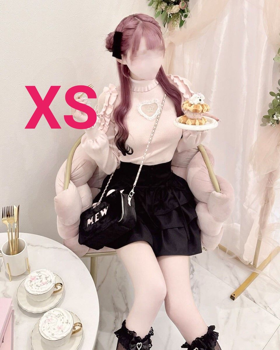 ミシェルマカロン イモ ハートカットタートルニット ハニーミュウ