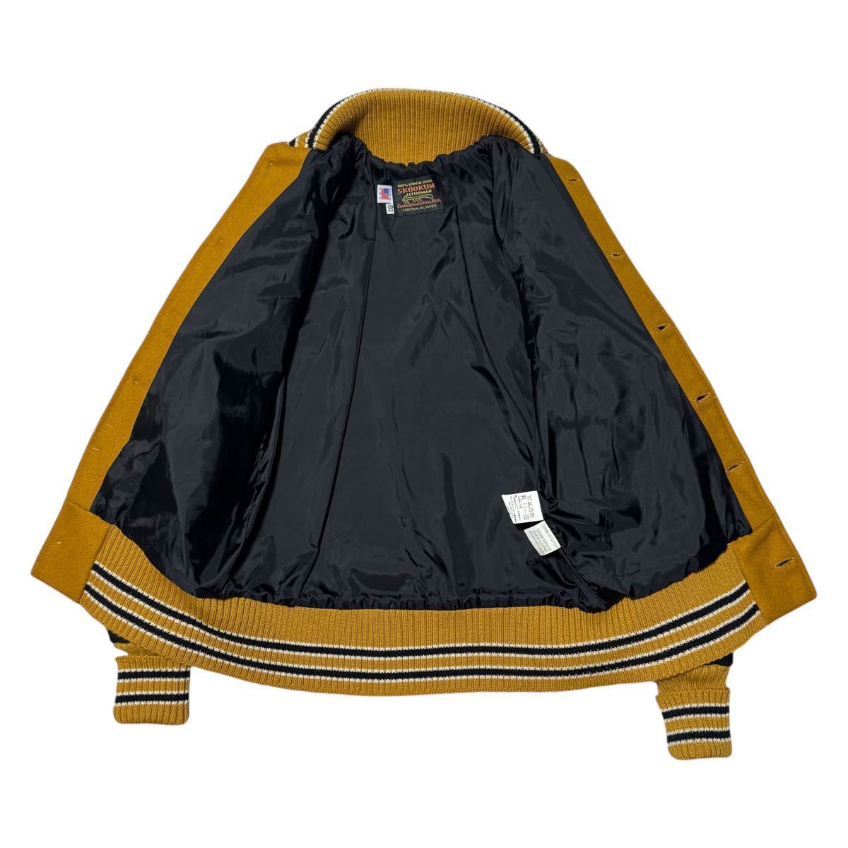 アメリカ製】SKOOKUM LETTERMAN スクーカム スタジャン メンズ32 XS
