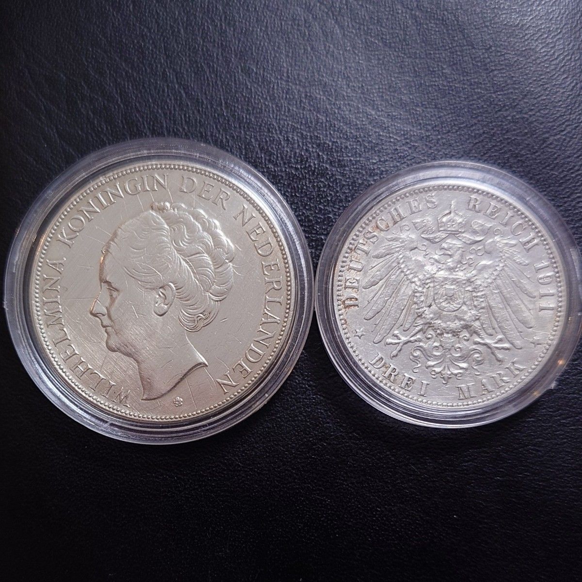 注文品 1931年 オランダ銀貨 2 5グルデン ウィルヘルミナ女王+1911年