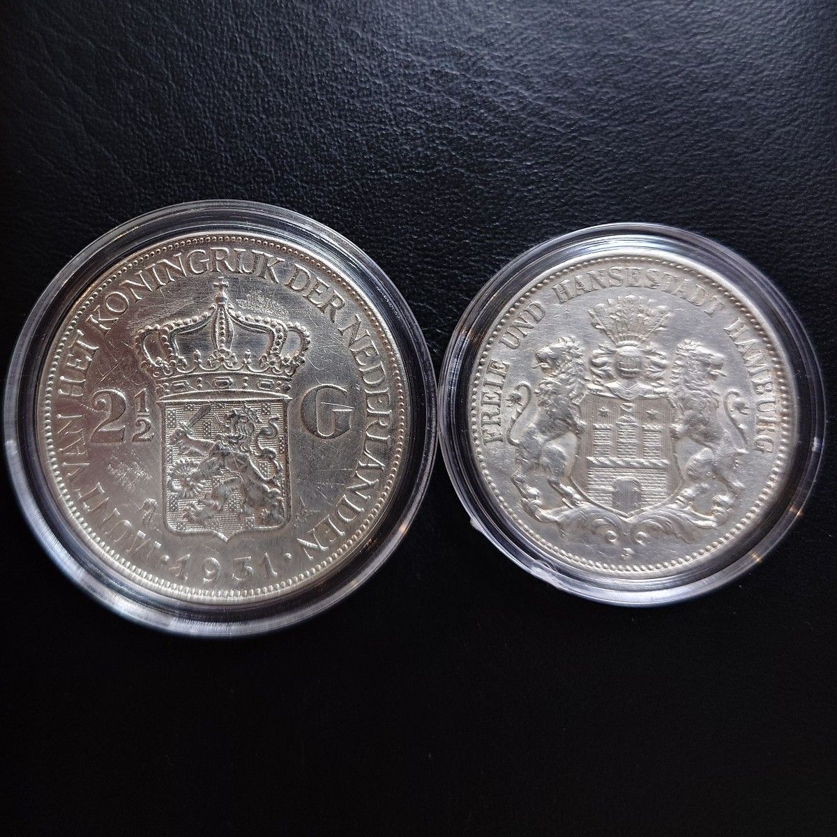 注文品 1931年 オランダ銀貨 2 5グルデン ウィルヘルミナ女王+1911年