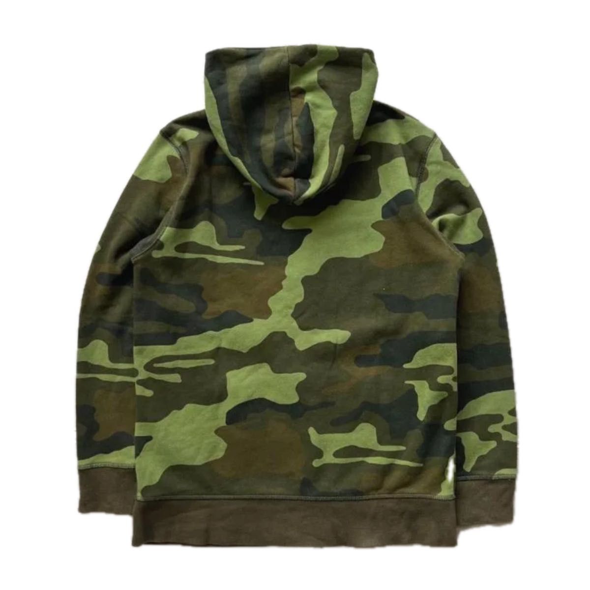 GAP 迷彩 総柄 カモフラージュ フルジップアップパーカー 蛍光色