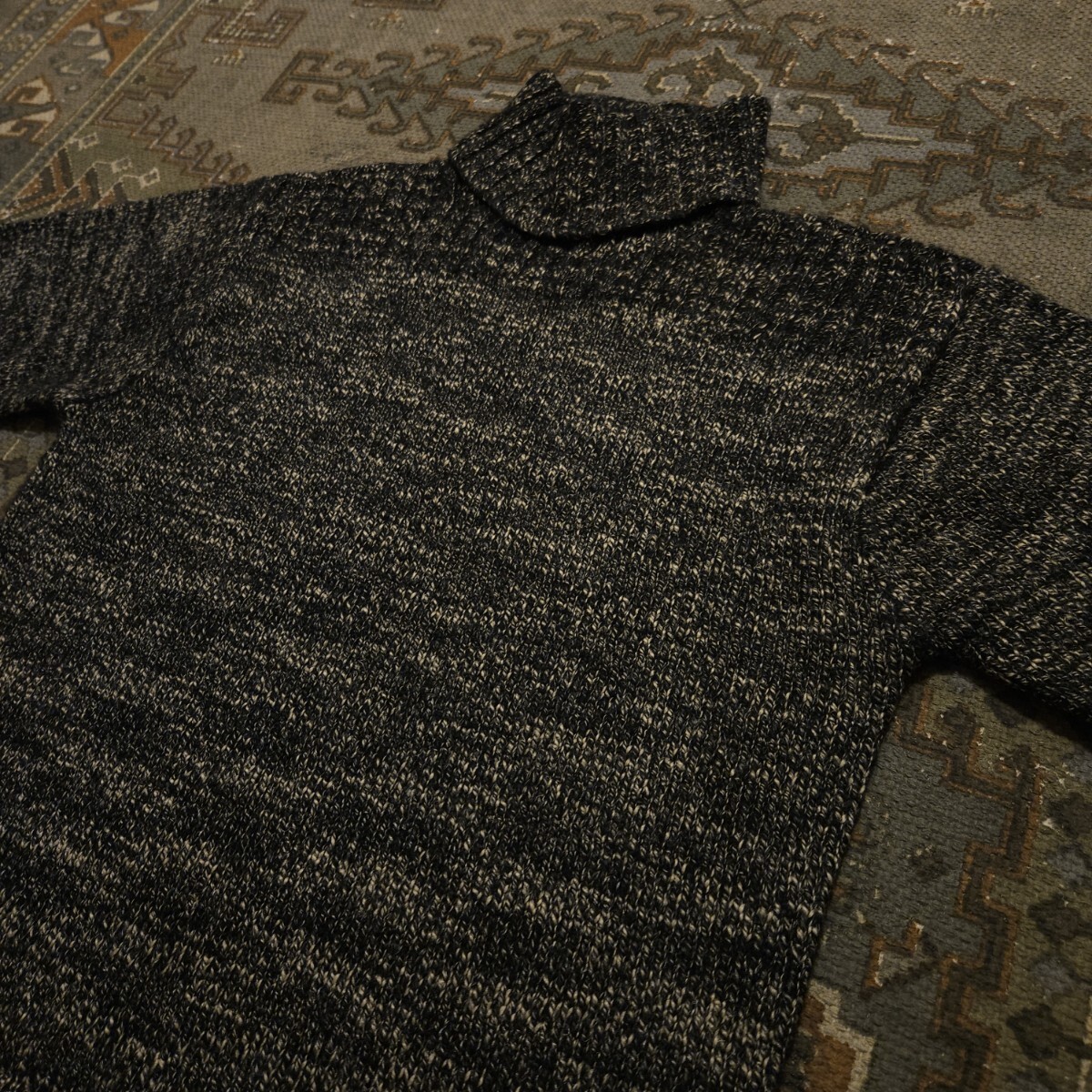 木村拓哉着用/名作品】RRL MARLED WOOL BLEND TURTLENECK SWEATER【S