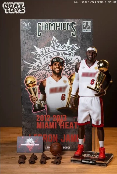 新品 1/6 レブロン・ジェームズ アクションフィギュア NBA ヒート 未