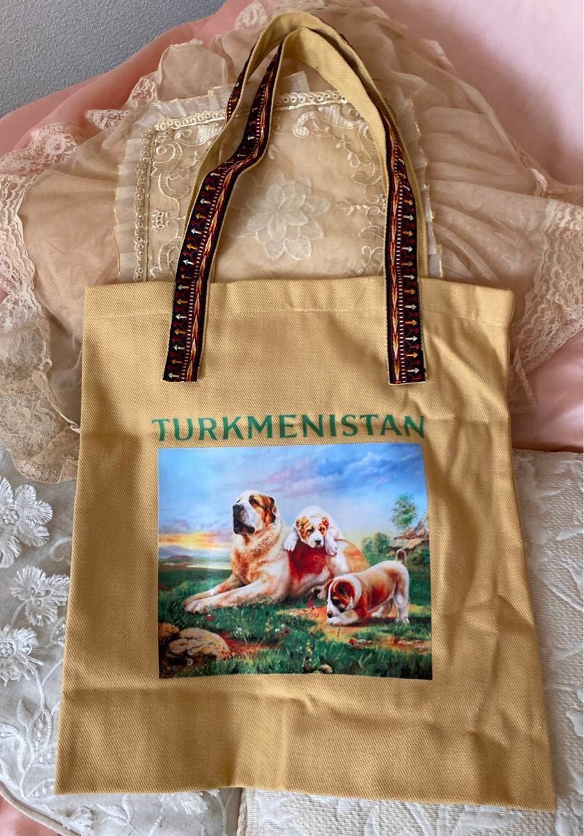 万博 トルクメニスタン パビリオン トートバッグ 完売商品 記念品 お