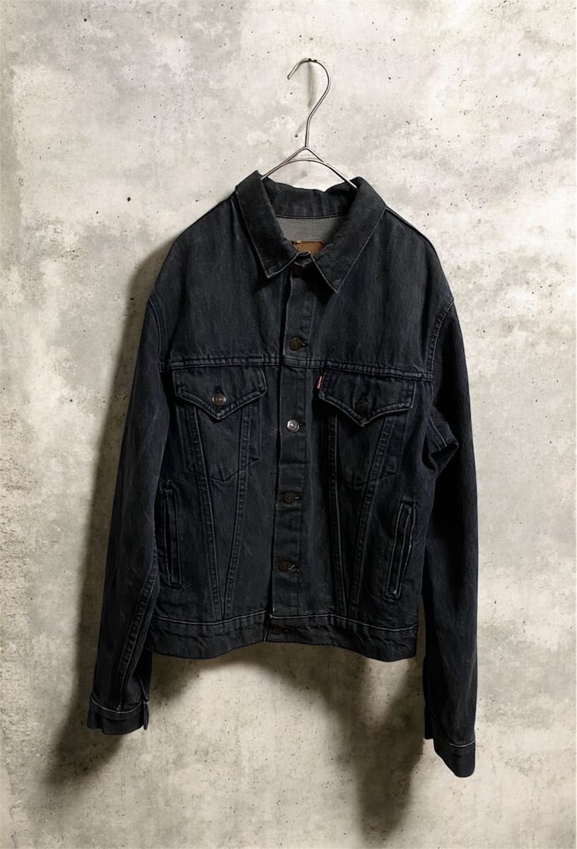 USA製 先染めブラック Levi's リーバイス デニムジャケット Gジャン