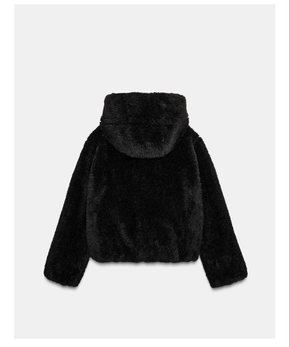 ZARA フード付きサーマルインサレーションボアジャケット S｜Yahoo
