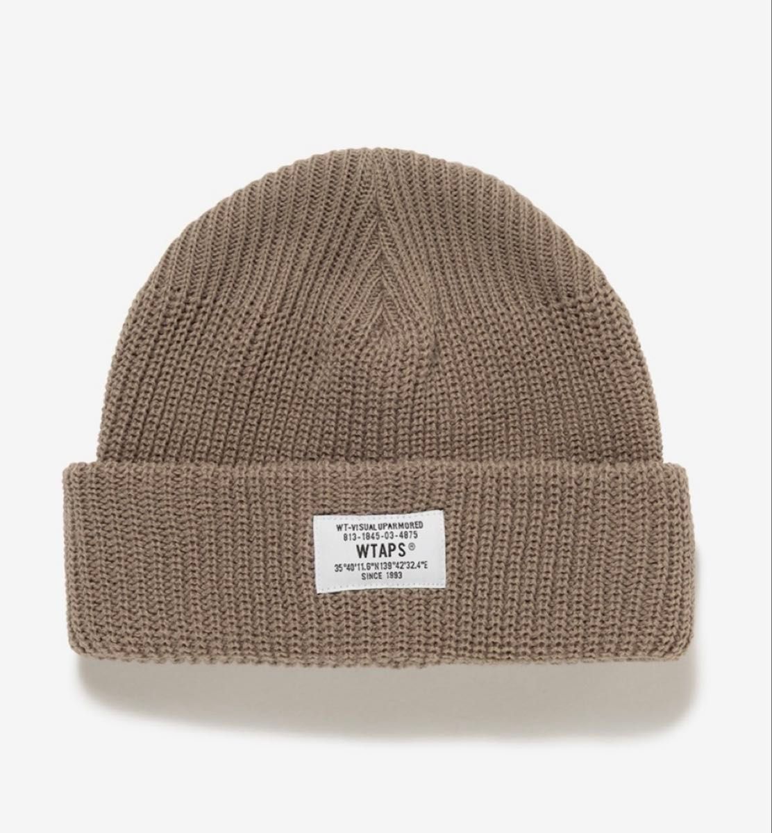 2025AW WTAPS SGT BEANIE ACRYLIC ニット帽 ベージュ｜Yahoo!フリマ