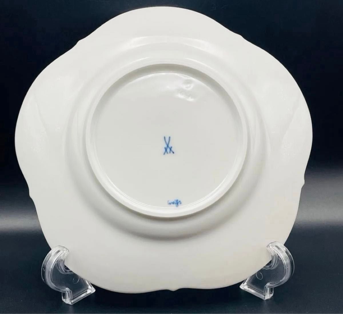 Meissen マイセン ホワイトレリーフ カップ&ソーサー&プレートトリオ