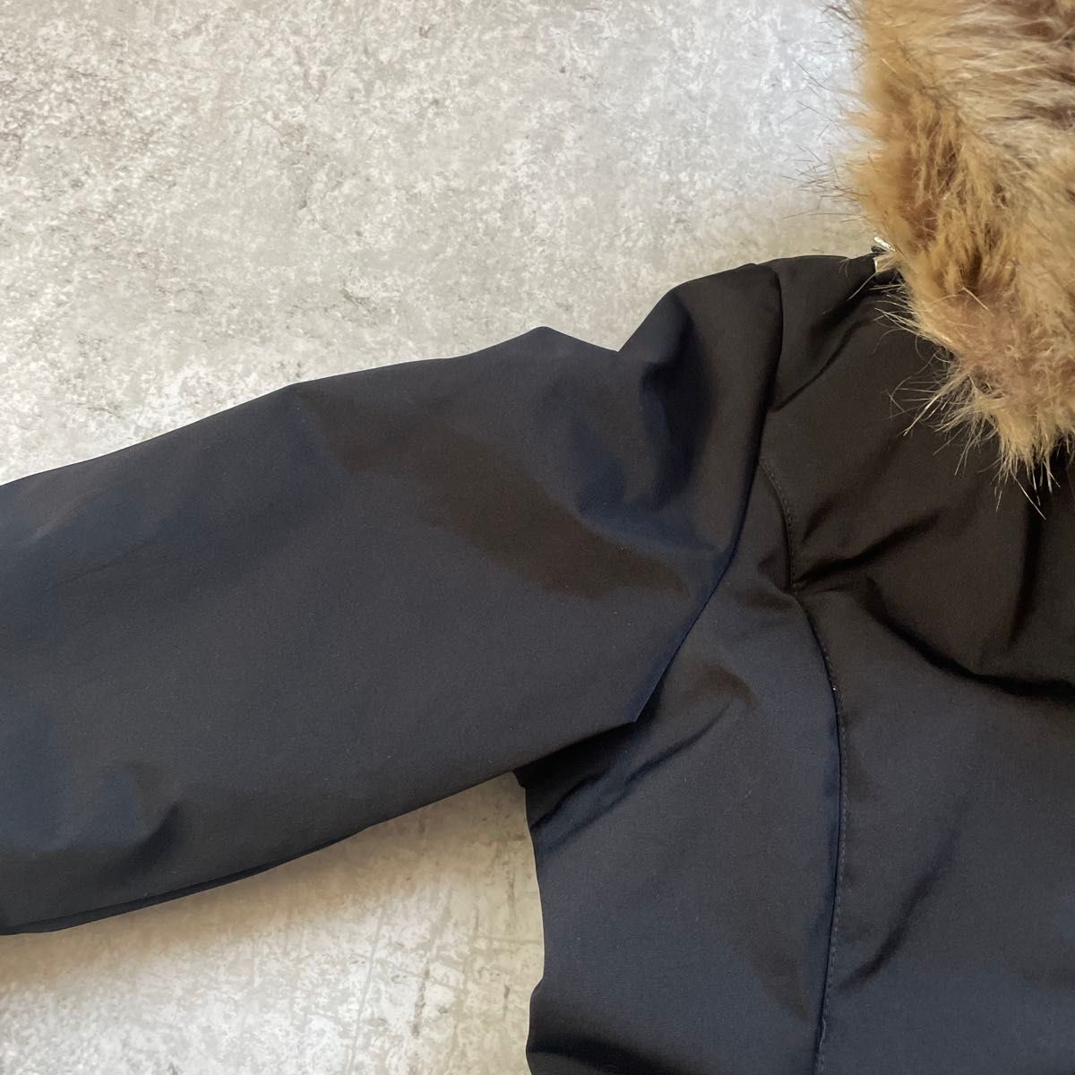 ZARA ファーコート 中綿ジャケット Lサイズ 黒 ダウンライク 内側ボア