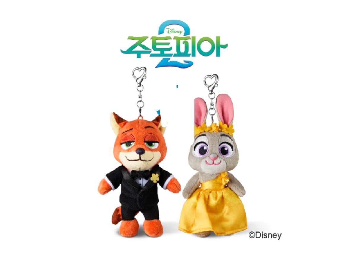 ズートピア2 CGV ニック＆ジュディ キーホルダー韓国限定｜Yahoo