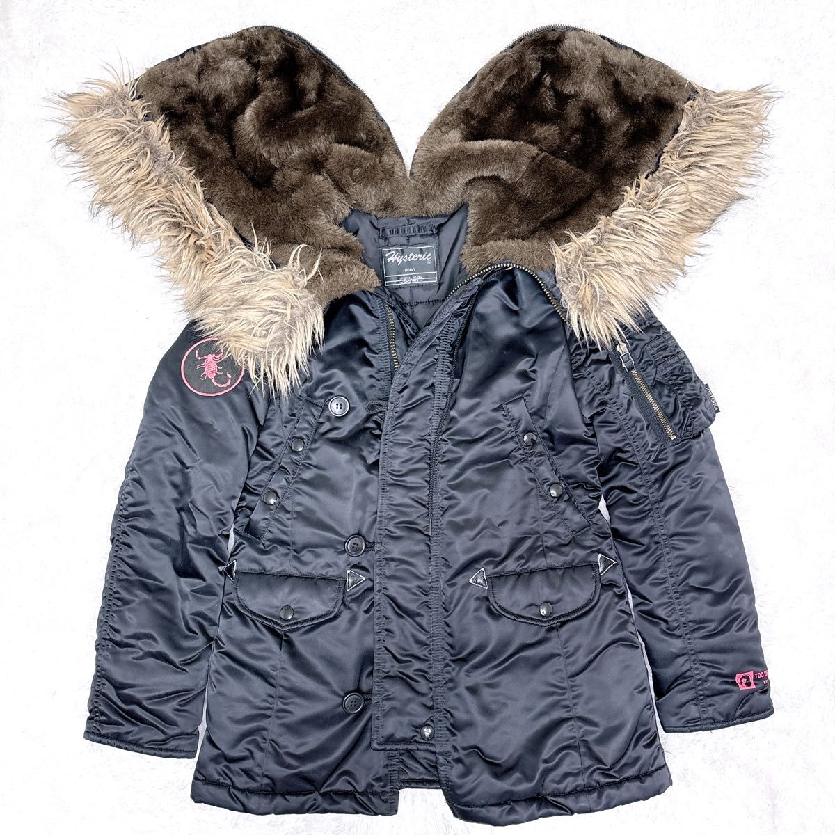 HYSTERIC GLAMOUR ガール蠍ワッペン N-3B ジャケット ヒステリック