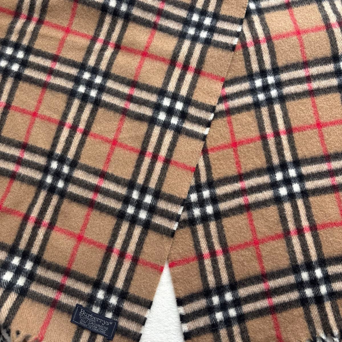 Burberrys バーバリー マフラー ノバチェック カシミヤ 英国製