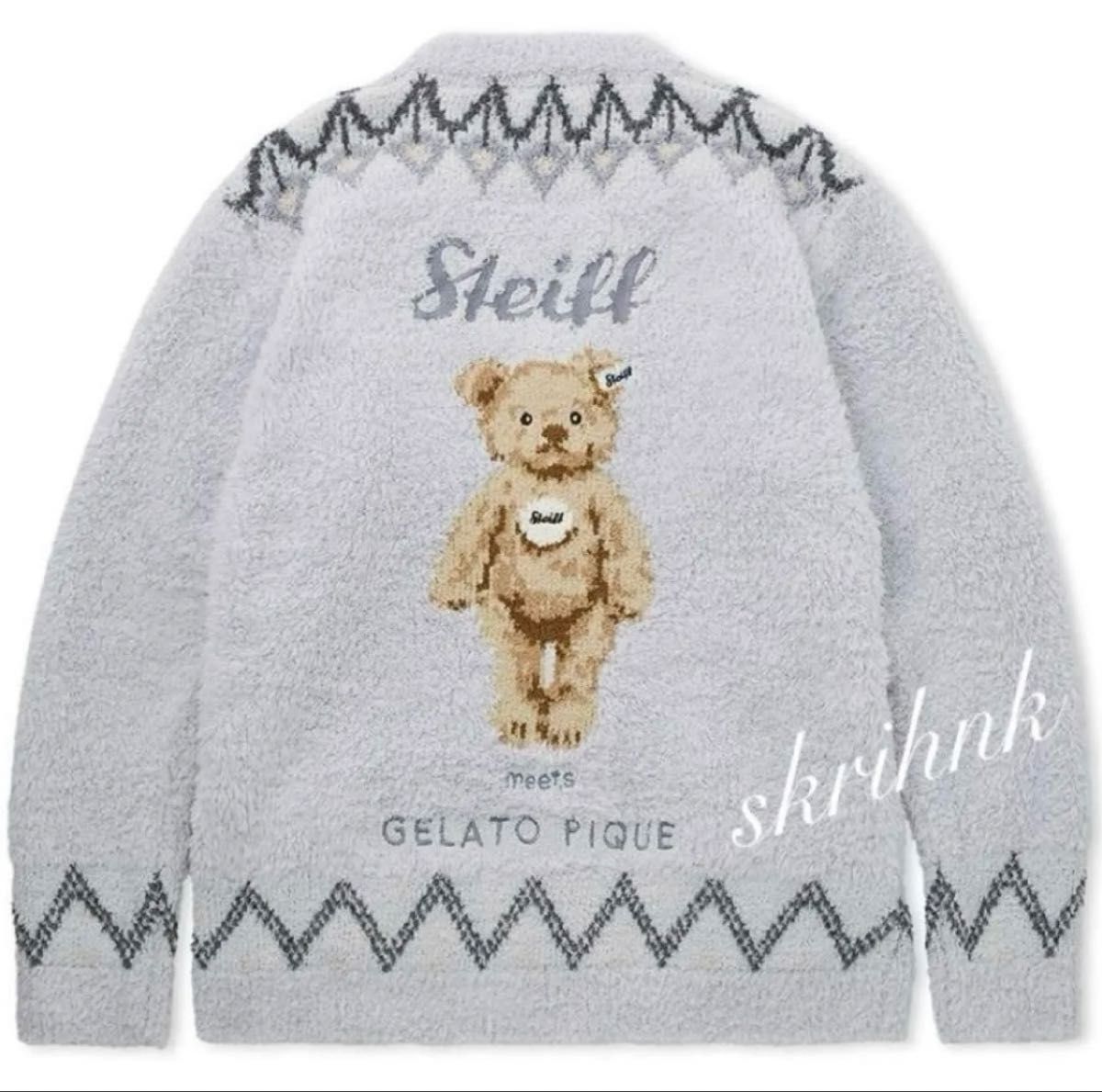新品 ジェラートピケ シュタイフ コラボ HOMME Steiffフェアアイル柄