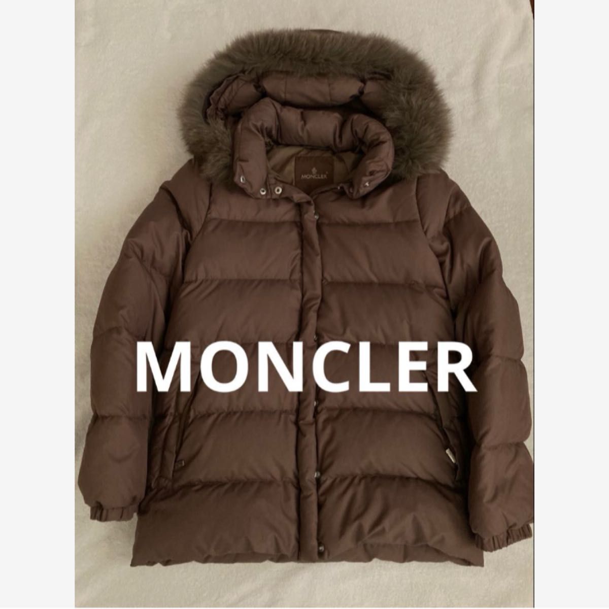 最終値下げ 希少MONCLERモンクレール 茶タグ リアルファー付きダウン