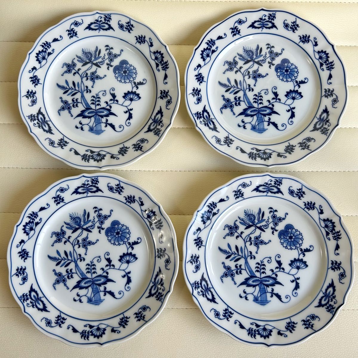 ブルーダニューブ Blue Danube 17cmプレート 4枚セット 中皿｜Yahoo