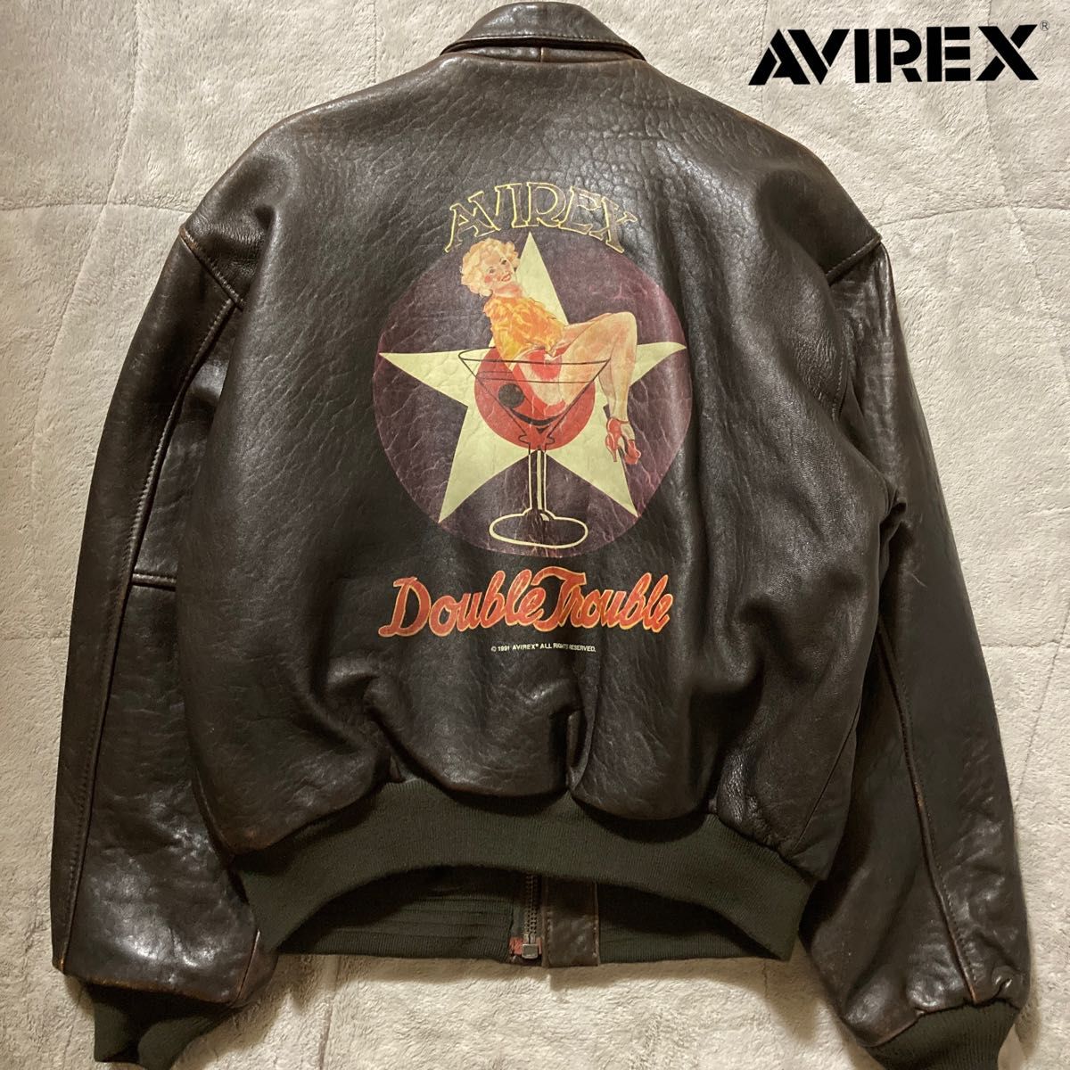希少90sヴィンテージ AVIREX アビレックス A-2 フライトジャケット