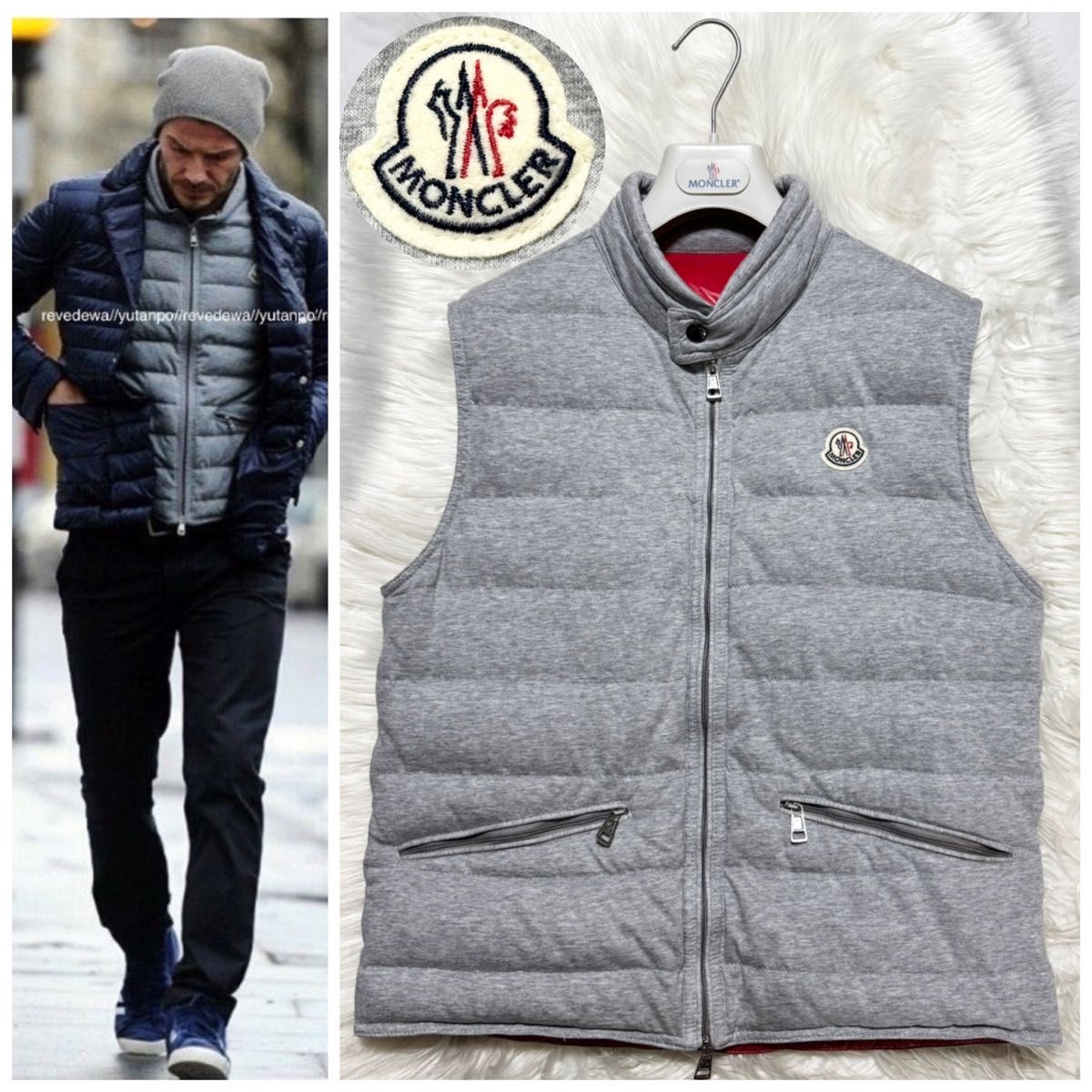 本物 美品 国内正規 モンクレール GERARD GILET ジレ ライトダウン