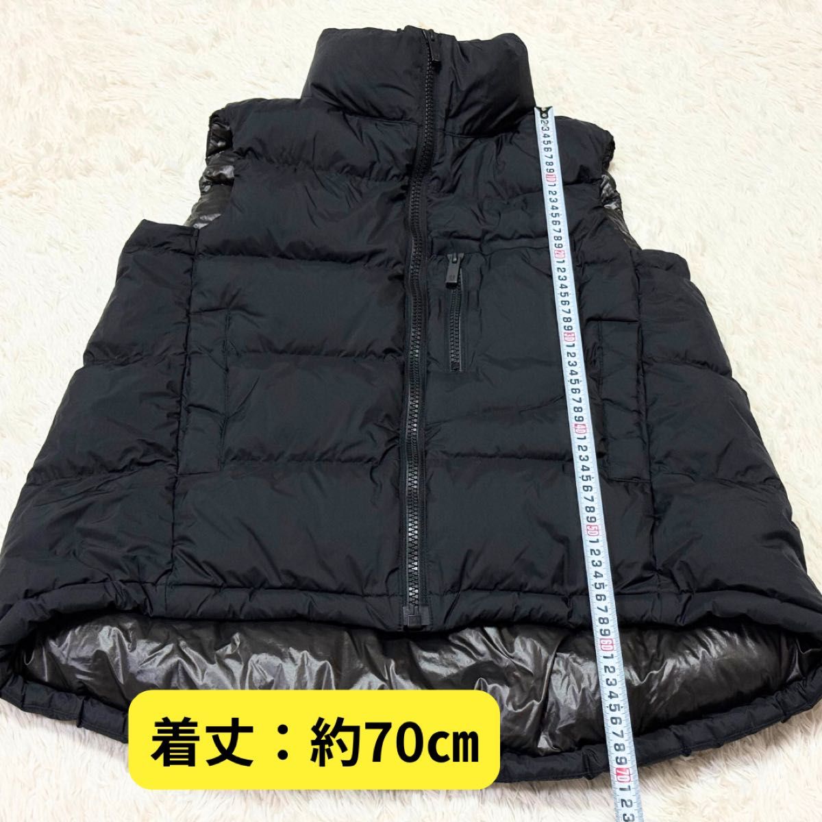 美品 ユニクロ +J ダウンボリュームベスト ジルサンダー ブラック M 極