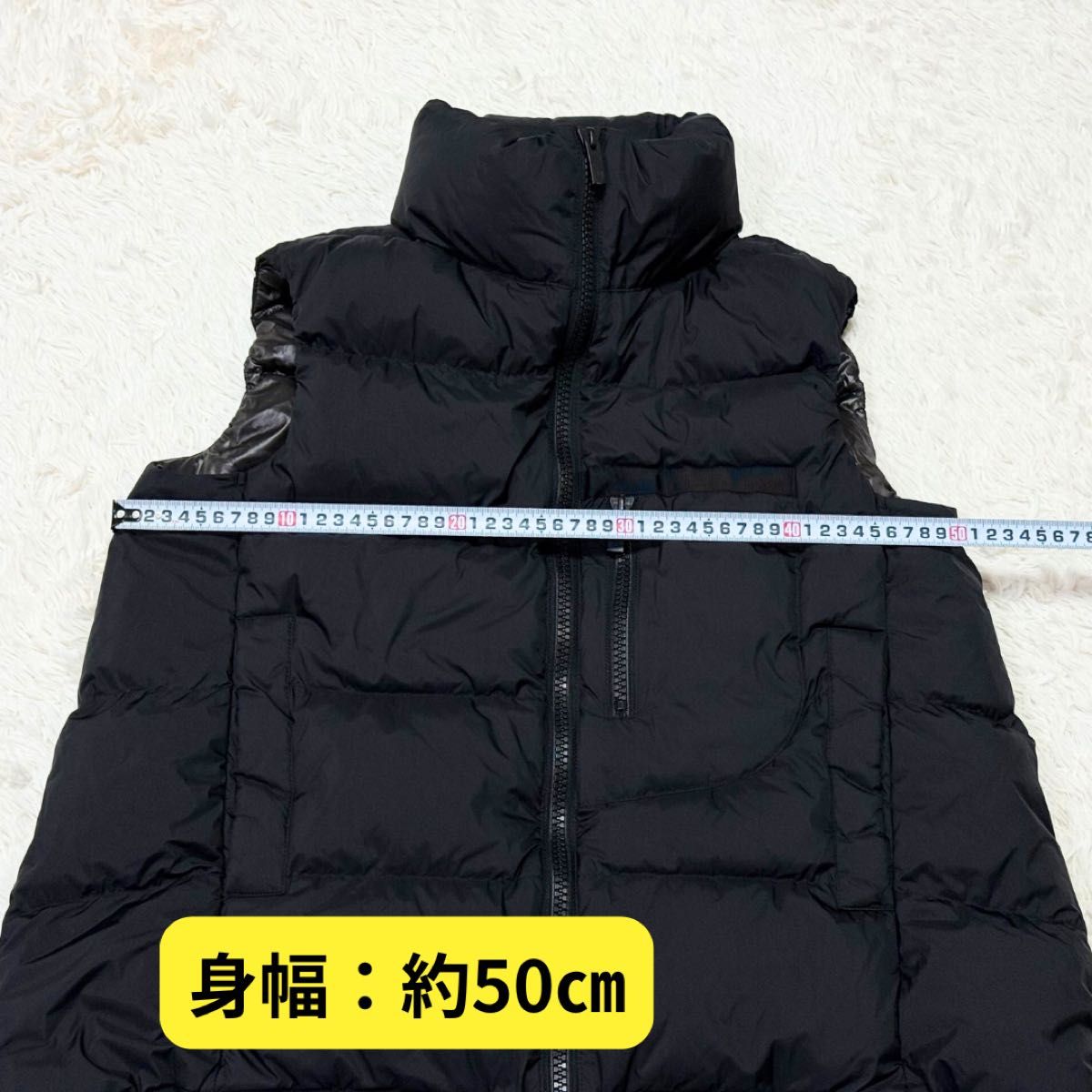 美品 ユニクロ +J ダウンボリュームベスト ジルサンダー ブラック M 極
